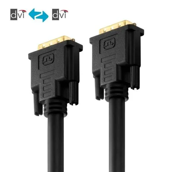 Zertifiziertes 2K DVI-Kabel - schwarz, 30.0m