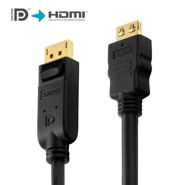 Zertifiziertes aktives 2K DisplayPort/HDMI-Kabel - 3,00 m