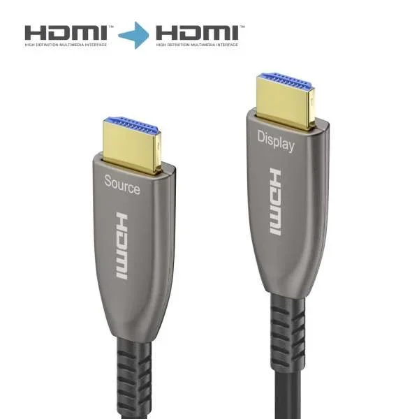 8K Ultra High Speed HDMI AOC Glasfaserkabel - 15.0m, Anthrazit