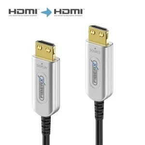 4K Premium High Speed HDMI AOC Glasfaserkabel - 50.0m, Silber