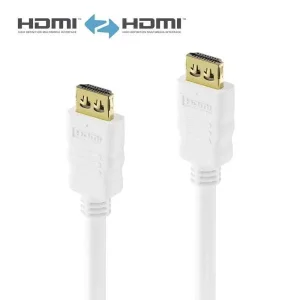 Zertifiziertes 4K High-Speed HDMI-Kabel mit Ethernet-Kanal | weiß, 0.50m​​​​​​​​​​​​​​