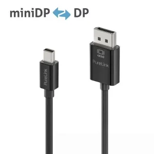 Premium 4K mini DisplayPort / DisplayPort Kabel - 2.00m, schwarz