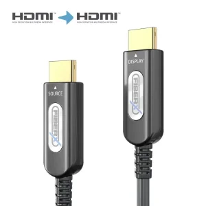 Gepanzertes 4K HDMI 2.0b Glasfaserkabel - 30.0m, schwarz