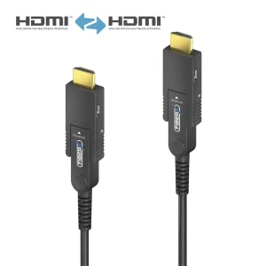 4K Premium High-Speed HDMI / Micro HDMI AOC Glasfaserkabel | schwarz, 30.00m​​​​​​​