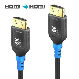 8K Ultra High Speed HDMI AOC Glasfaserkabel, schwarz, 10.0m, Single Cable